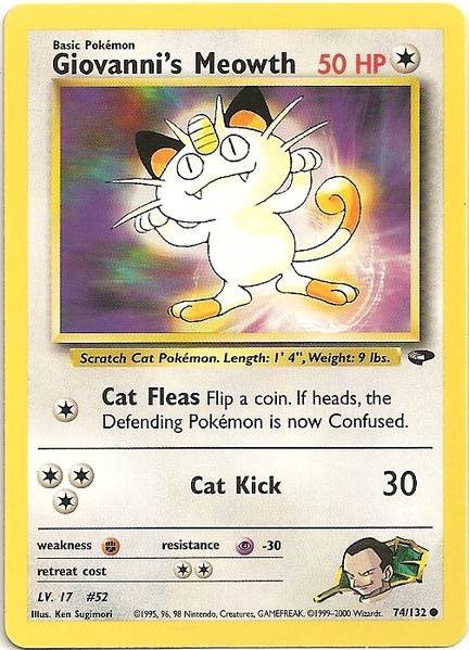 Giovanni's Meowth (74/132) [Gym Challenge Unlimited] | Pegasus Games WI
