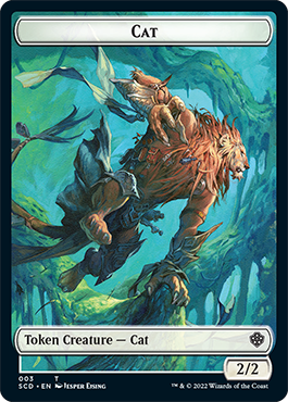 Insect // Cat Double-Sided Token [Starter Commander Decks] | Pegasus Games WI