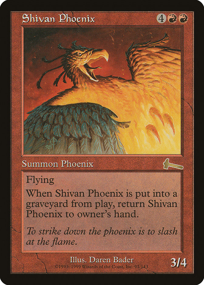 Shivan Phoenix [Urza's Legacy] | Pegasus Games WI