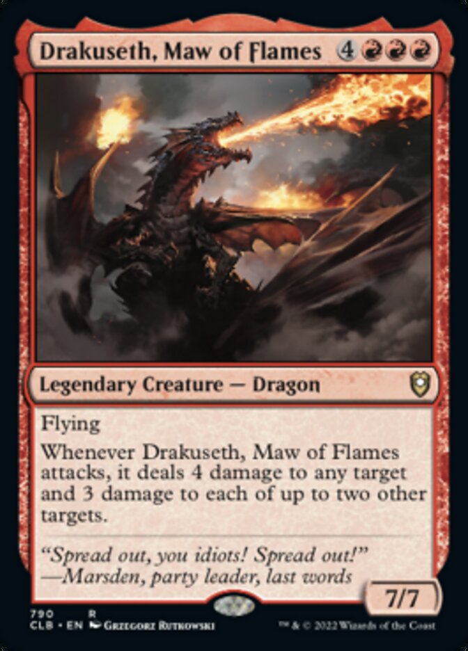 Drakuseth, Maw of Flames [Commander Legends: Battle for Baldur's Gate] | Pegasus Games WI