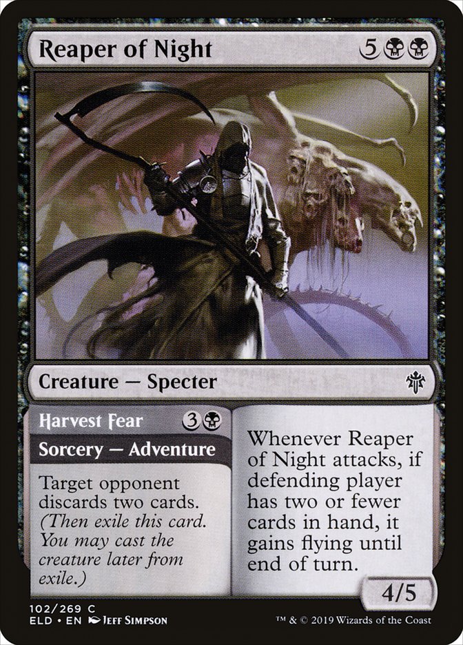 Reaper of Night // Harvest Fear [Throne of Eldraine] | Pegasus Games WI