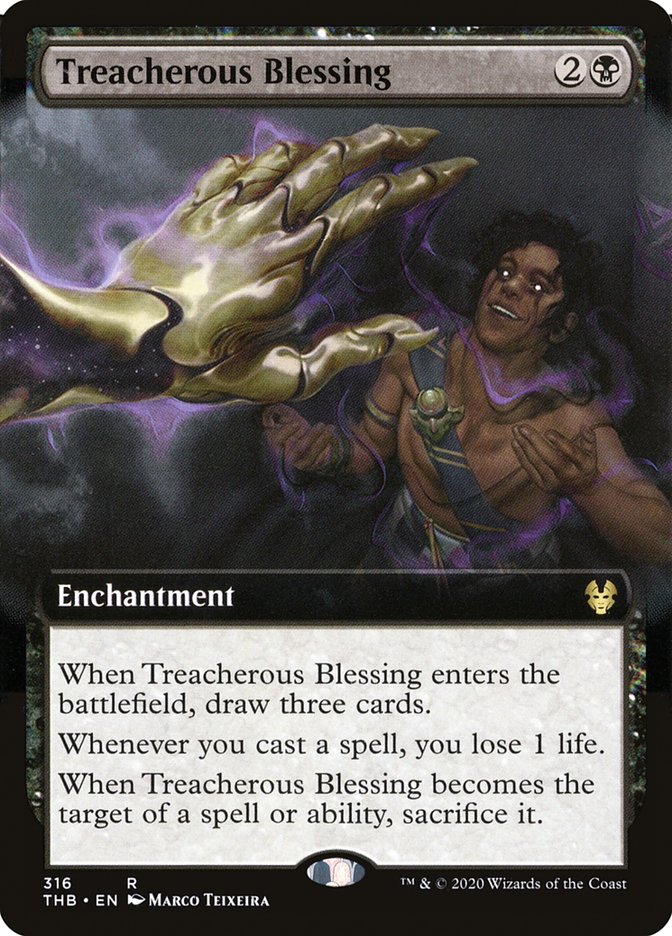 Treacherous Blessing (Extended Art) [Theros Beyond Death] | Pegasus Games WI