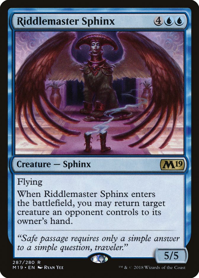 Riddlemaster Sphinx [Core Set 2019] | Pegasus Games WI
