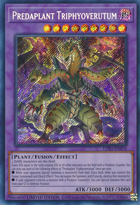 Predaplant Triphyoverutum [LDS3-EN076] Secret Rare | Pegasus Games WI