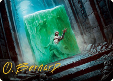 Gelatinous Cube Art Card (Gold-Stamped Signature) [Dungeons & Dragons: Adventures in the Forgotten Realms Art Series] | Pegasus Games WI