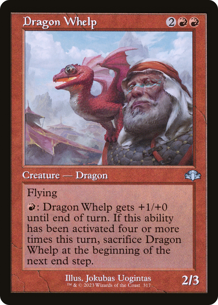 Dragon Whelp (Retro) [Dominaria Remastered] | Pegasus Games WI