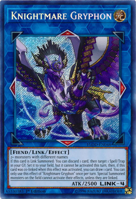Knightmare Gryphon [FLOD-EN048] Secret Rare | Pegasus Games WI