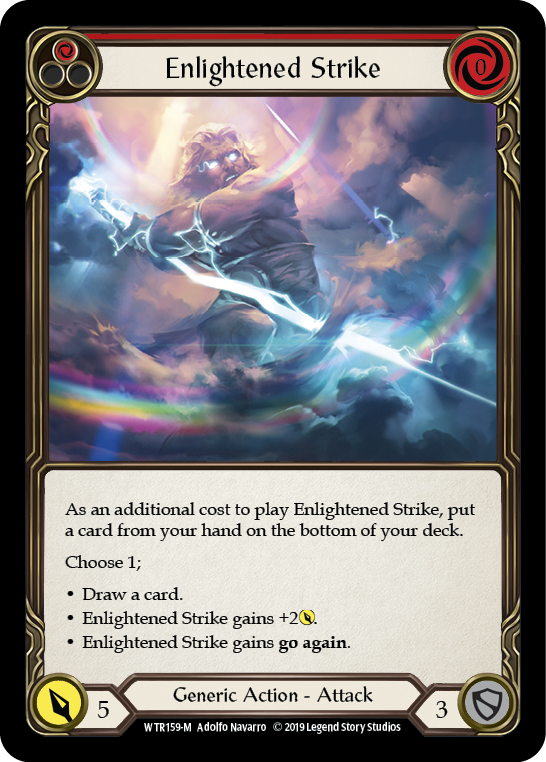 Enlightened Strike [WTR159-M] Alpha Print Rainbow Foil | Pegasus Games WI