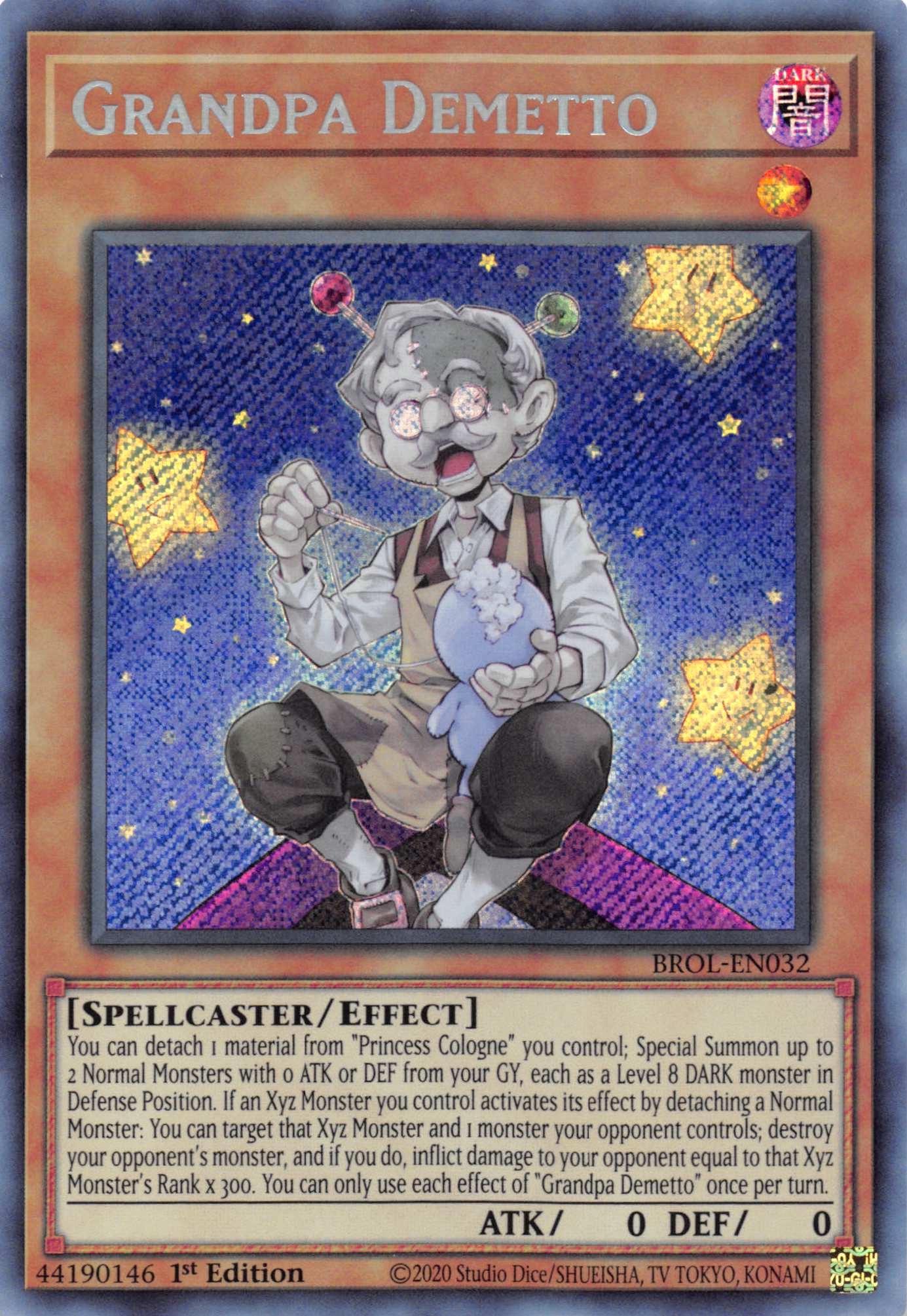 Grandpa Demetto [BROL-EN032] Secret Rare | Pegasus Games WI