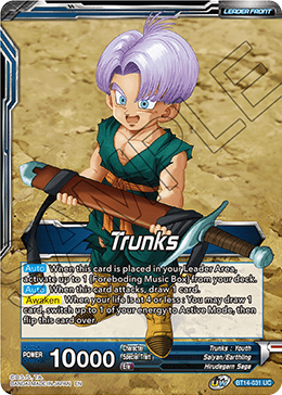 Trunks // Trunks, the Hero's Successor (BT14-031) [Cross Spirits] | Pegasus Games WI