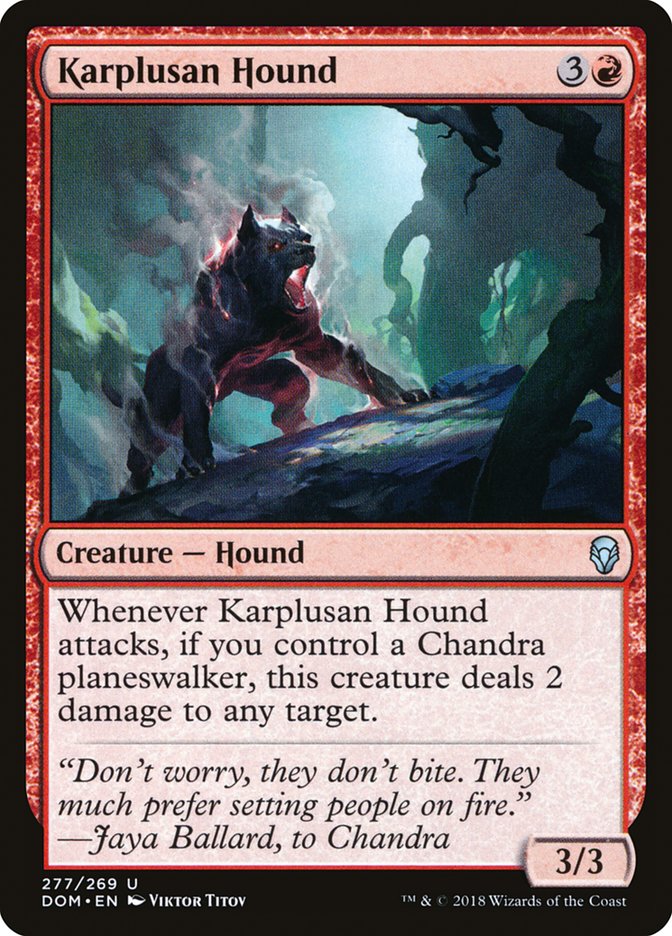 Karplusan Hound [Dominaria] | Pegasus Games WI