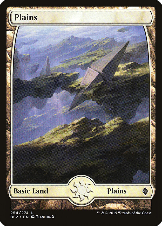 Plains (254) (Full Art) [Battle for Zendikar] | Pegasus Games WI