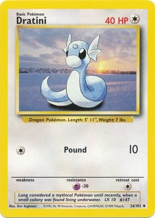 Dratini (26/102) [Base Set Unlimited] | Pegasus Games WI