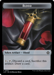 Blood // Vampire (0004) Double-Sided Token [The Lost Caverns of Ixalan Commander Tokens] | Pegasus Games WI