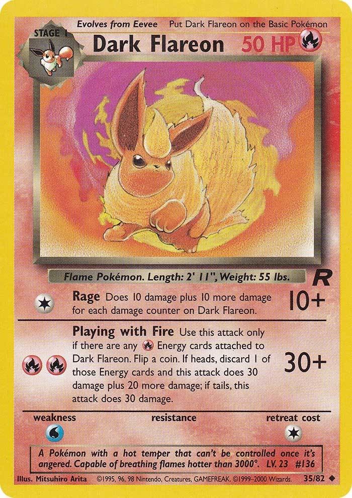 Dark Flareon (35/82) [Team Rocket Unlimited] | Pegasus Games WI