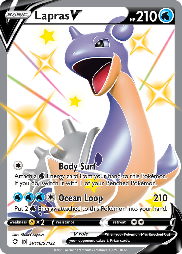 Lapras V (SV110/SV122) [Sword & Shield: Shining Fates] | Pegasus Games WI