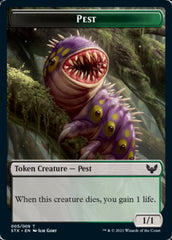 Food // Pest Double-Sided Token [Commander 2021 Tokens] | Pegasus Games WI