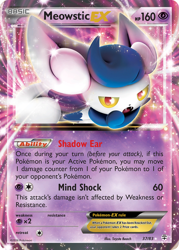 Meowstic EX (37/83) [XY: Generations] | Pegasus Games WI