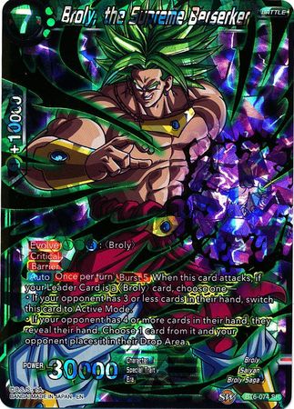 Broly, the Supreme Berserker [BT6-074] | Pegasus Games WI