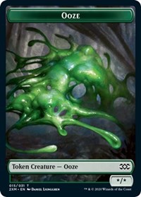 Ooze // Wurm (029) Double-Sided Token [Double Masters Tokens] | Pegasus Games WI
