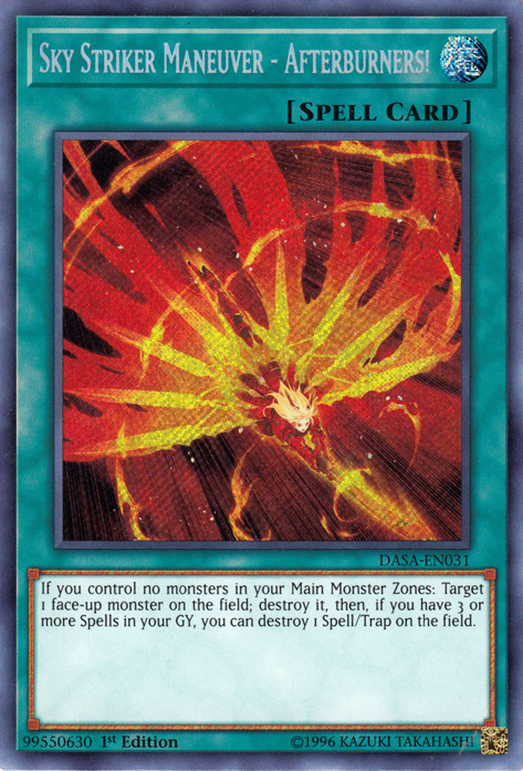 Sky Striker Maneuver - Afterburners! [DASA-EN031] Secret Rare | Pegasus Games WI