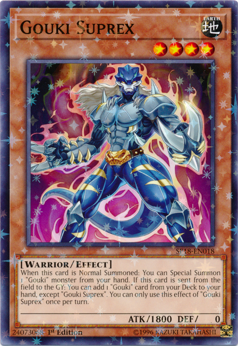 Gouki Suprex (Starfoil) [SP18-EN018] Starfoil Rare | Pegasus Games WI