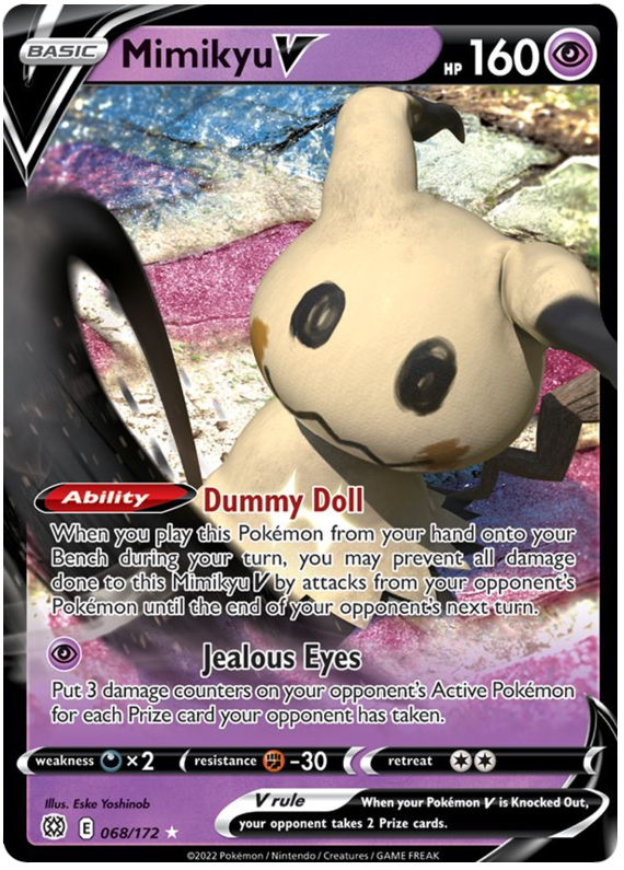 Mimikyu V (068/172) [Sword & Shield: Brilliant Stars] | Pegasus Games WI