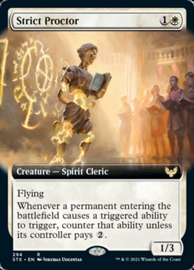 Strict Proctor (Extended Art) [Strixhaven: School of Mages] | Pegasus Games WI