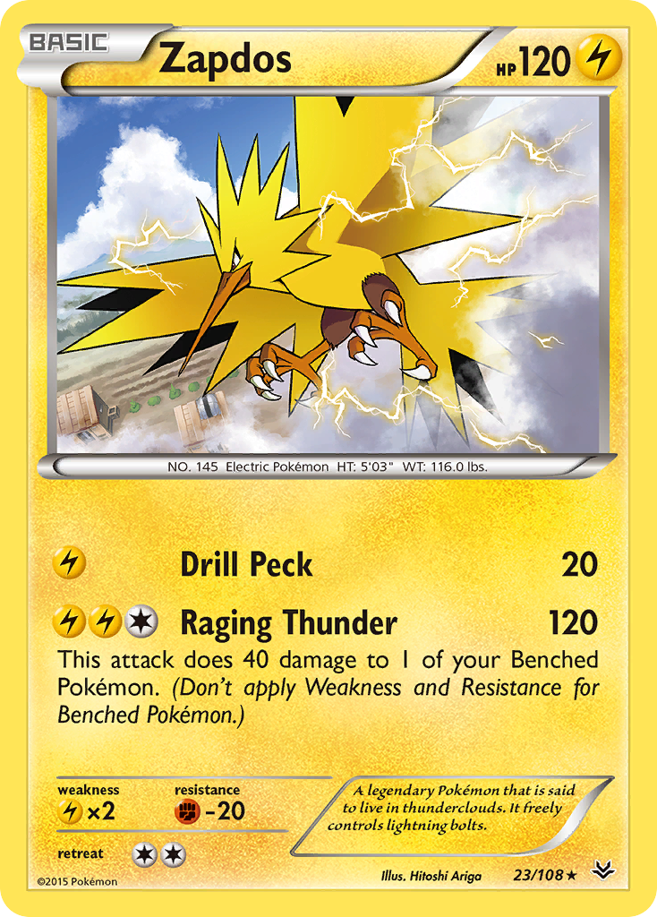 Zapdos (23/108) [XY: Roaring Skies] | Pegasus Games WI