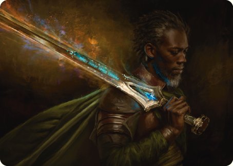 Anduril, Flame of the West Art Card [The Lord of the Rings: Tales of Middle-earth Art Series] | Pegasus Games WI