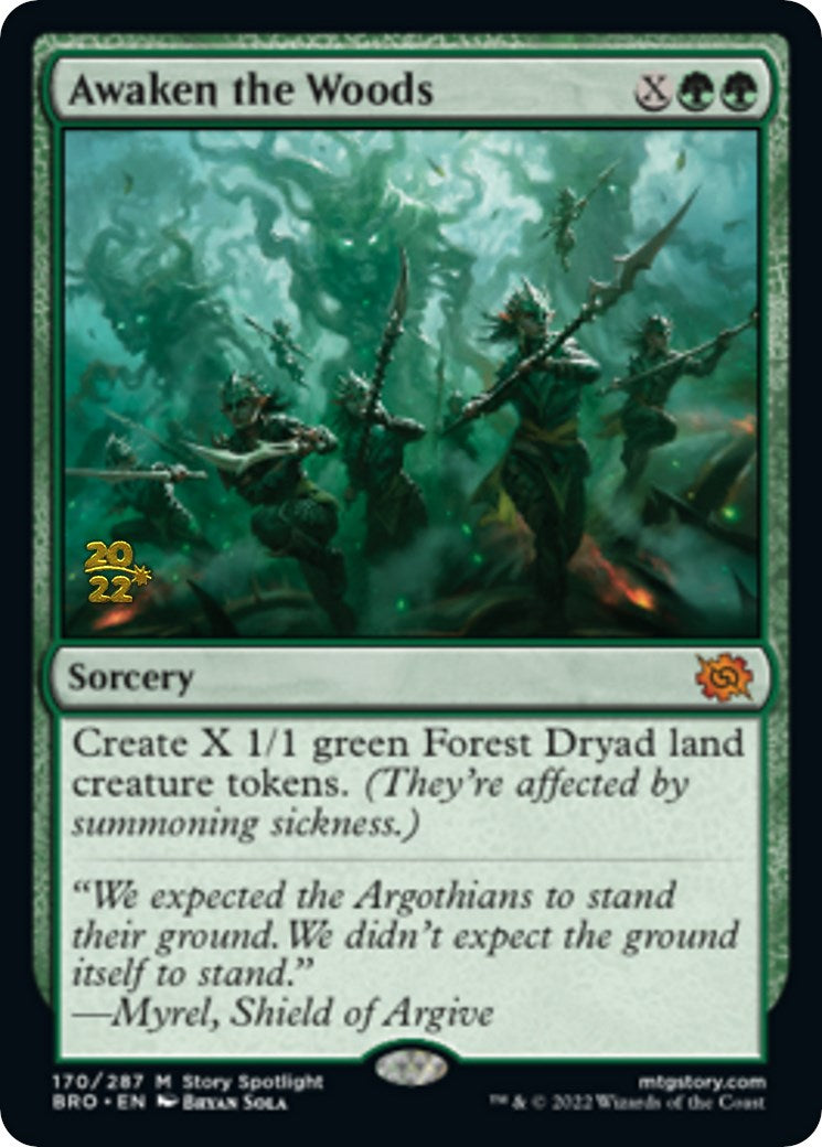 Awaken the Woods [The Brothers' War Prerelease Promos] | Pegasus Games WI