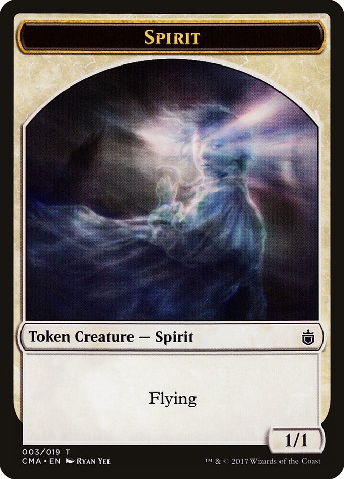 Spirit Token [Commander Anthology Tokens] | Pegasus Games WI