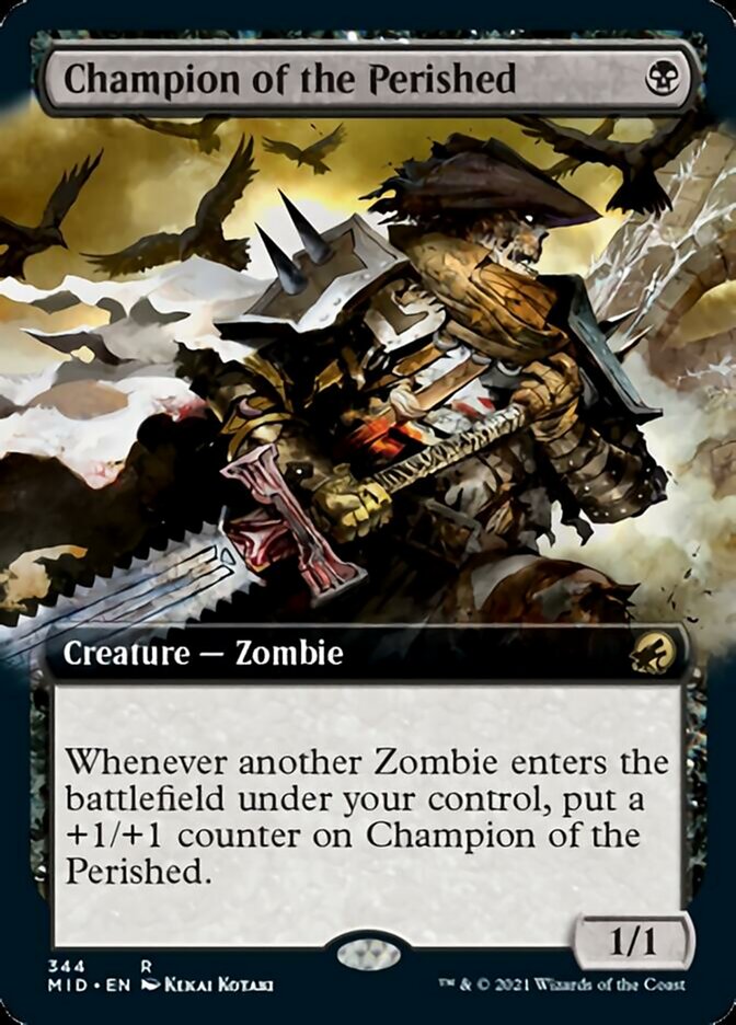 Champion of the Perished (Extended Art) [Innistrad: Midnight Hunt] | Pegasus Games WI