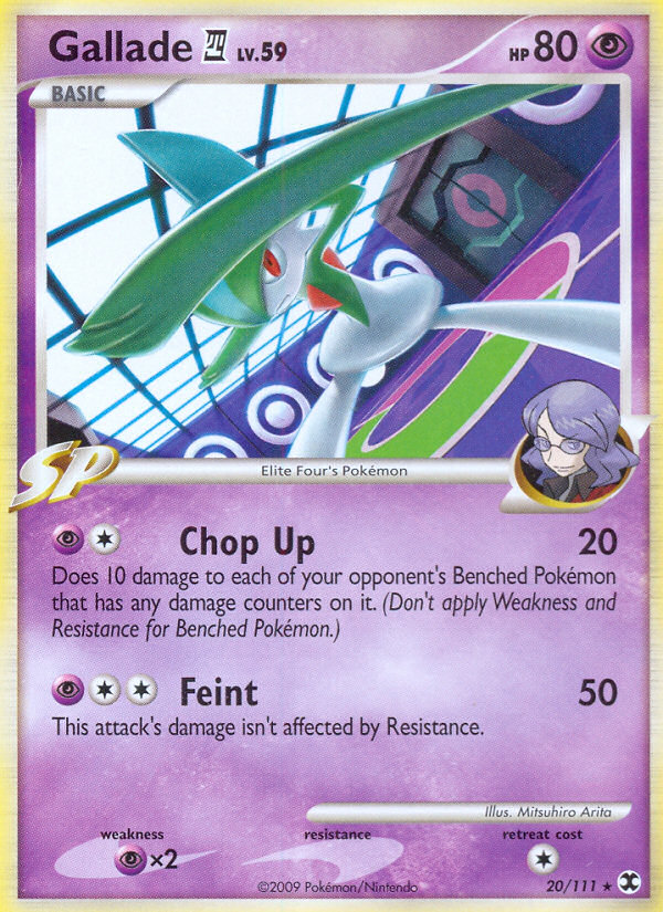 Gallade (20/111) [Platinum: Rising Rivals] | Pegasus Games WI