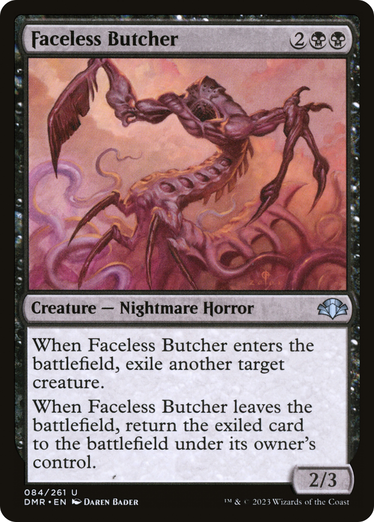 Faceless Butcher [Dominaria Remastered] | Pegasus Games WI