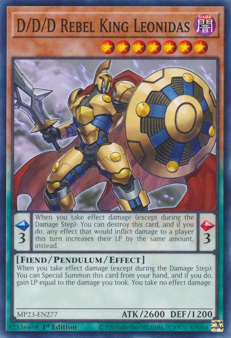D/D/D Rebel King Leonidas [MP23-EN277] Common | Pegasus Games WI