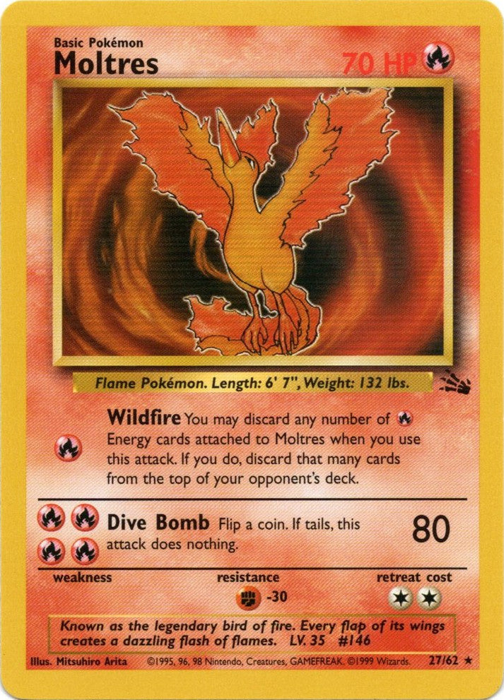 Moltres (27/62) [Fossil Unlimited] | Pegasus Games WI