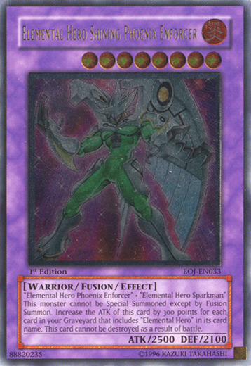Elemental Hero Shining Phoenix Enforcer (UTR) [EOJ-EN033] Ultimate Rare | Pegasus Games WI