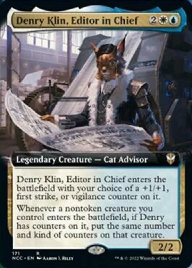 Denry Klin, Editor in Chief (Extended Art) [Streets of New Capenna Commander] | Pegasus Games WI