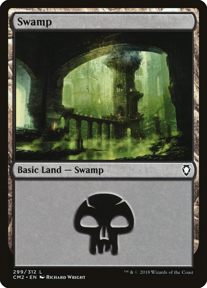 Swamp (299) [Commander Anthology Volume II] | Pegasus Games WI