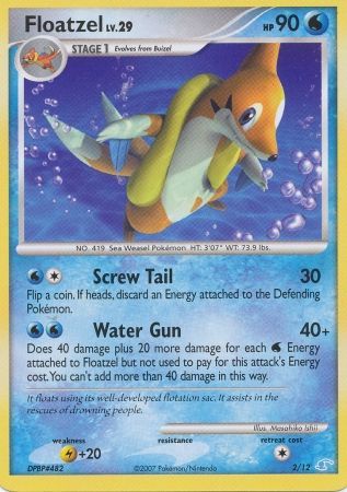 Floatzel (2/12) [Diamond & Pearl: Trainer Kit - Manaphy] | Pegasus Games WI