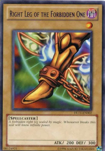 Right Leg of the Forbidden One (Red) [DL11-EN002] Rare | Pegasus Games WI