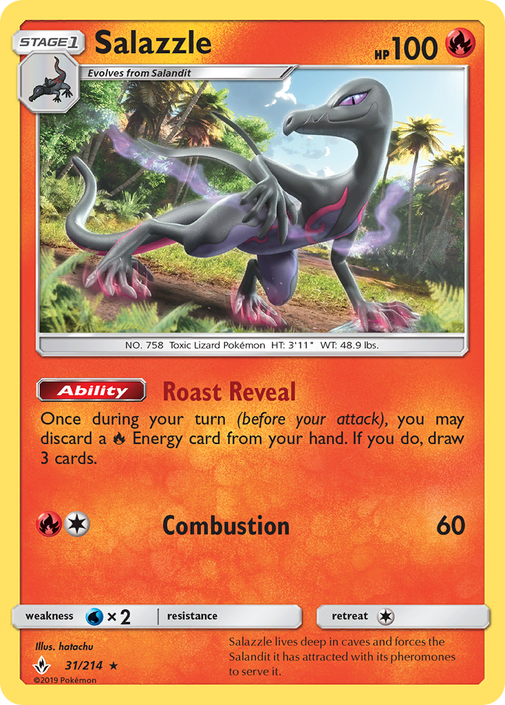 Salazzle (31/214) [Sun & Moon: Unbroken Bonds] | Pegasus Games WI