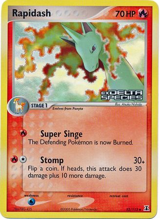 Rapidash (52/113) (Stamped) [EX: Delta Species] | Pegasus Games WI