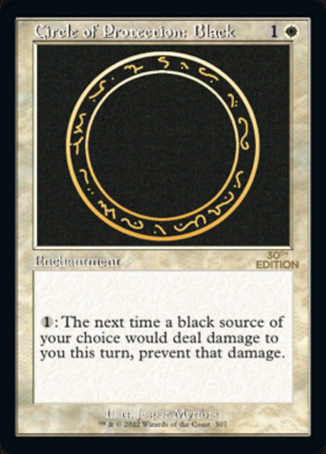 Circle of Protection: Black (Retro) [30th Anniversary Edition] | Pegasus Games WI