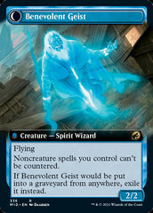 Malevolent Hermit // Benevolent Geist (Extended Art) [Innistrad: Midnight Hunt] | Pegasus Games WI