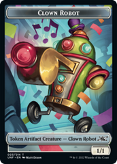 Clown Robot (003) // Food (011) Double-Sided Token [Unfinity Tokens] | Pegasus Games WI