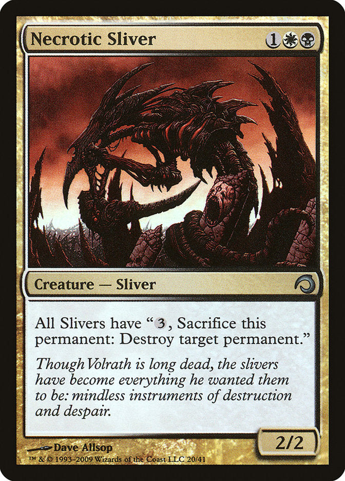 Necrotic Sliver [Premium Deck Series: Slivers] | Pegasus Games WI