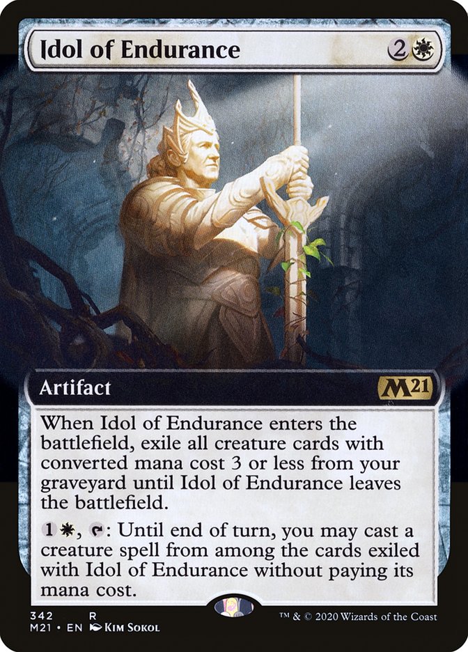 Idol of Endurance (Extended Art) [Core Set 2021] | Pegasus Games WI