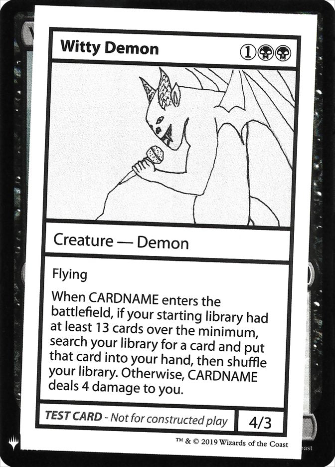 Witty Demon [Mystery Booster Playtest Cards] | Pegasus Games WI